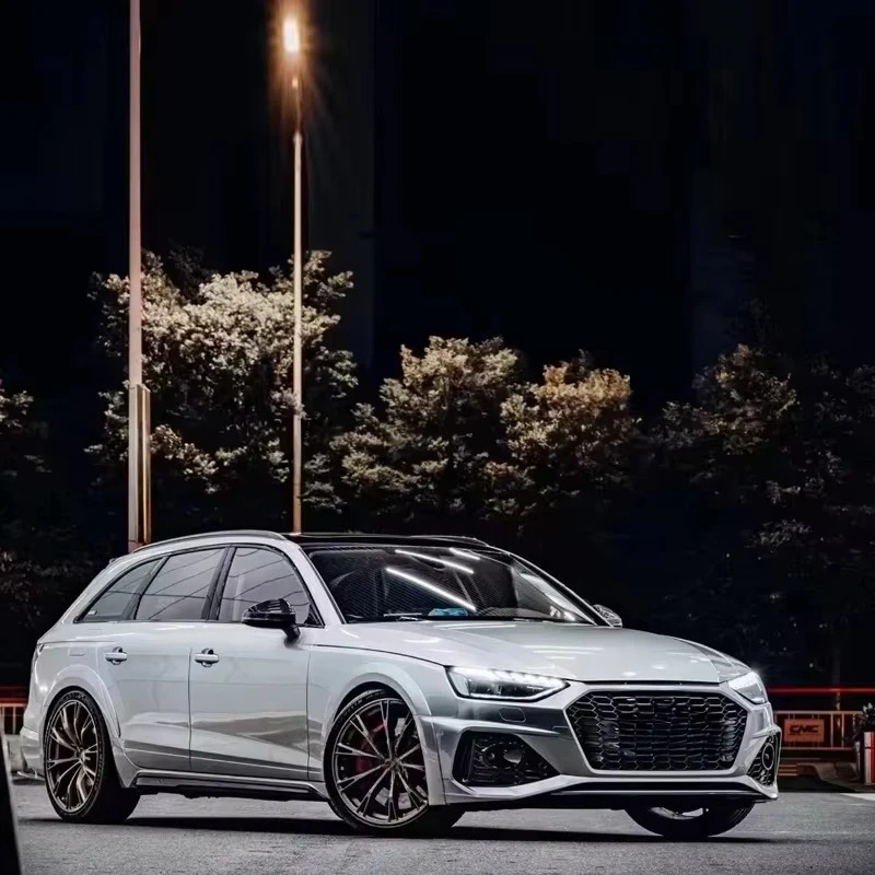 Car Allroad A4 S4 B9.5 Front Bumpers Body Kit RS4 Style Front Bumper Assembly for  A4 S4 Allroad 2020-2024 B9.5 RS4 Style